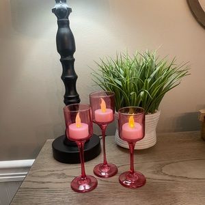 PartyLite 3pc Candle Holder Vintage